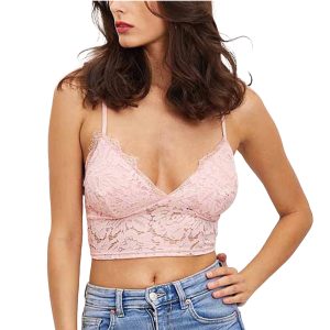 Afbeelding van lace top roze.