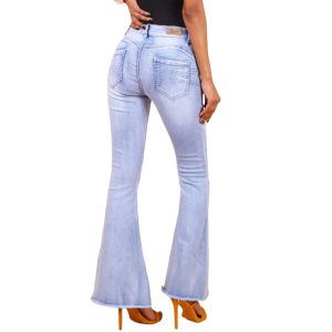 Afbeelding van toxic3 flared jeans blue.
