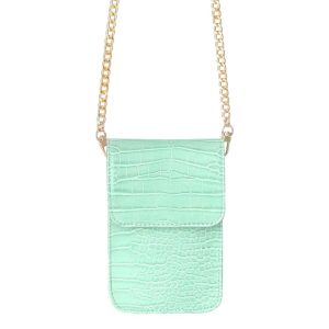 Afbeelding van croco on me bag green.