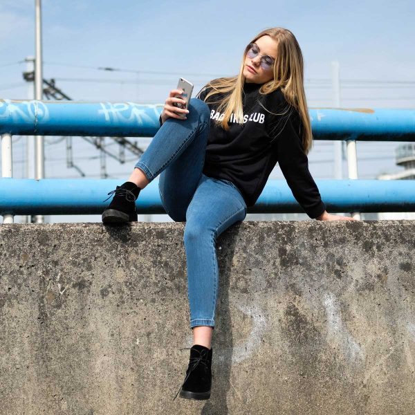 Afbeelding van mom jeans blue.