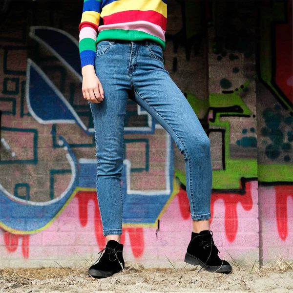 Afbeelding van mom jeans blue.